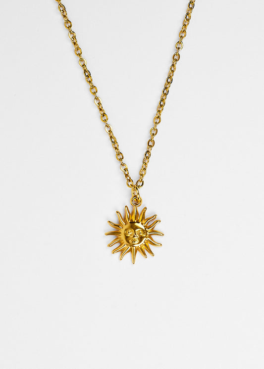 Colar Sol dourado